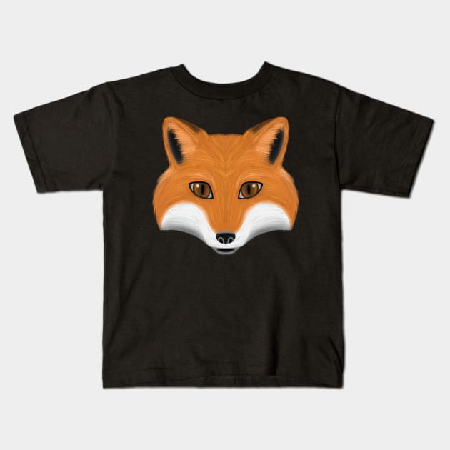 Fox Face Kids T-Shirt by Firestorm Fox